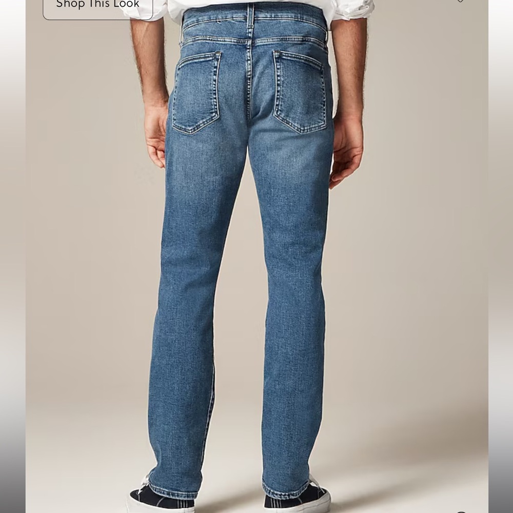 JCREW Size 31/30 484 Slim-fit Stretch Jean in Bright Medium Indigo Wash NWOT - Picture 2 of 7